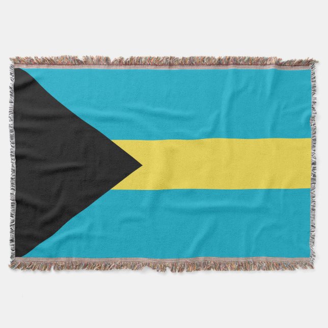 Flag Of The Bahamas Throw Blanket (Front)