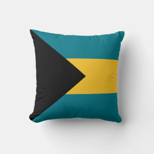 Flag of the Bahamas Throw Pillow