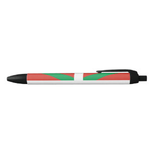 Flag of the Basque Country Black Ink Pen