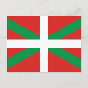 Flag of the Basque Country  Postcard