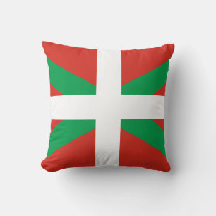 Flag of the Basque Country Throw Pillow
