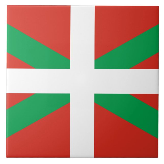 Flag of the Basque Country Tile (Front)