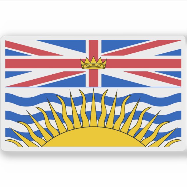 Flag of the British Columbia province, Canada (Front)