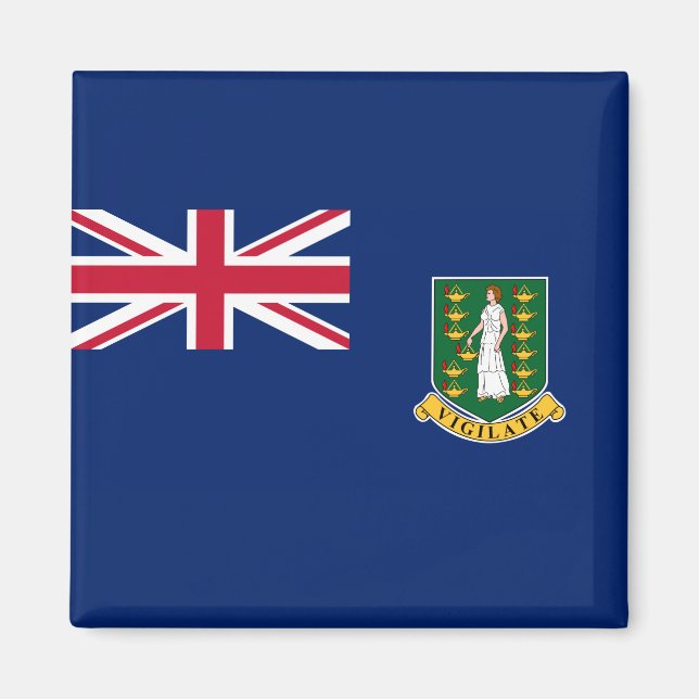 Flag of the British Virgin Islands (BVI) Magnet (Front)