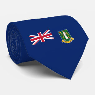 Flag of the British Virgin Islands (BVI) Tie