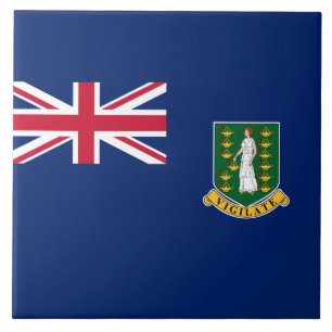 Flag of the British Virgin Islands (BVI) Tile