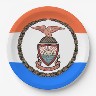 Flag of the Bronx (Borough in New York City) Paper Plate