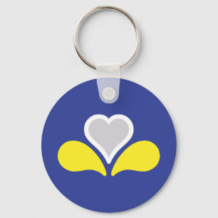 Flag of the Brussels-Capital Region, Belgium Keychain
