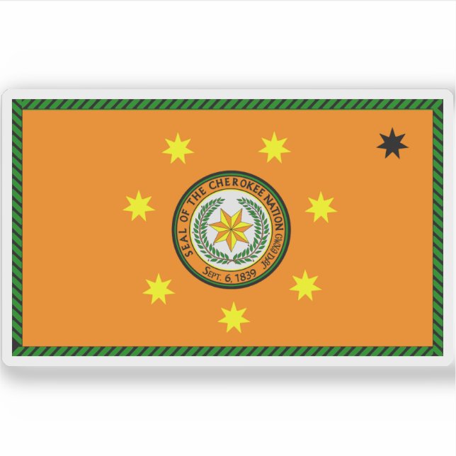 Flag of the Cherokee peoples, USA (Front)