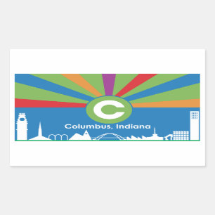Flag of the City of Columbus Sticker