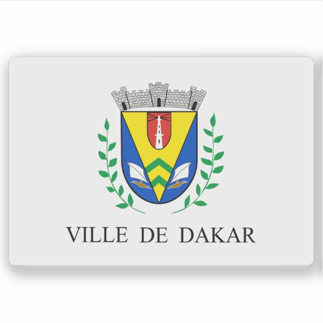 Flag of the city of Dakar, Senegal  (Front)
