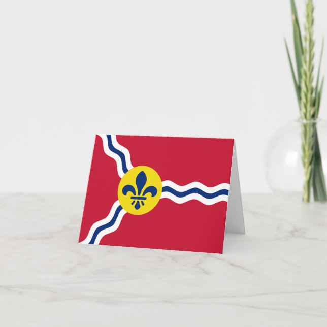 Flag of the city of St. Louis Card (Front)