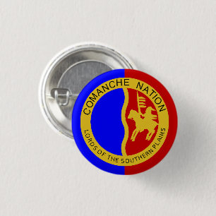 Flag of the Comanche Nation 1 Inch Round Button