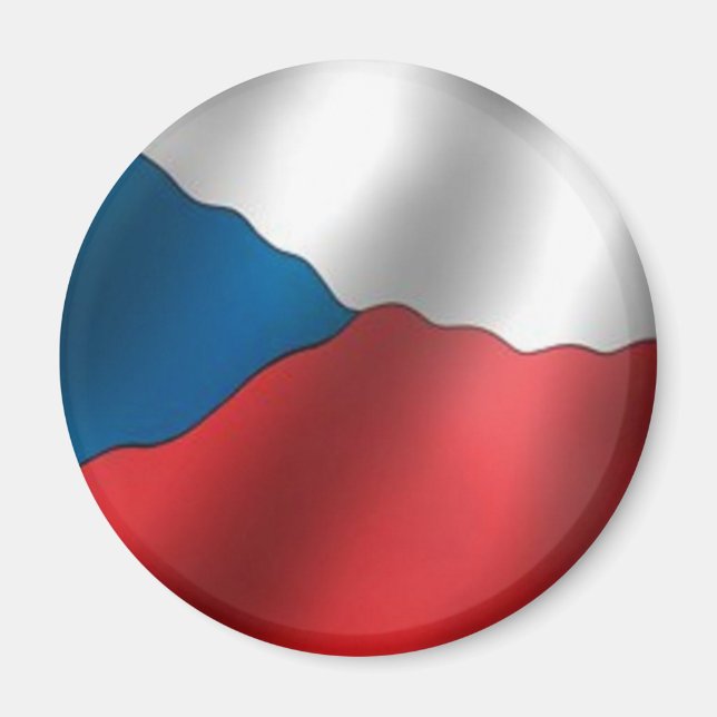 Flag of the Czech Republic Magnet (Front)