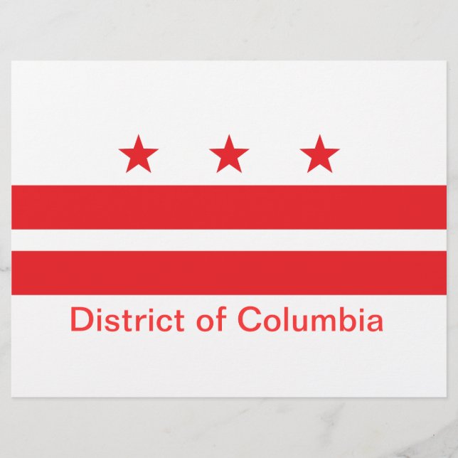 Flag of the District of Columbia Flyer (Front)
