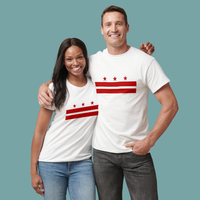 Flag of the District of Columbia T-Shirt (Show your DC pride.)