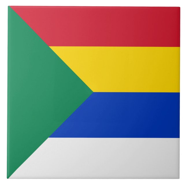 Flag of the Druze Religious Faith Tile (Front)