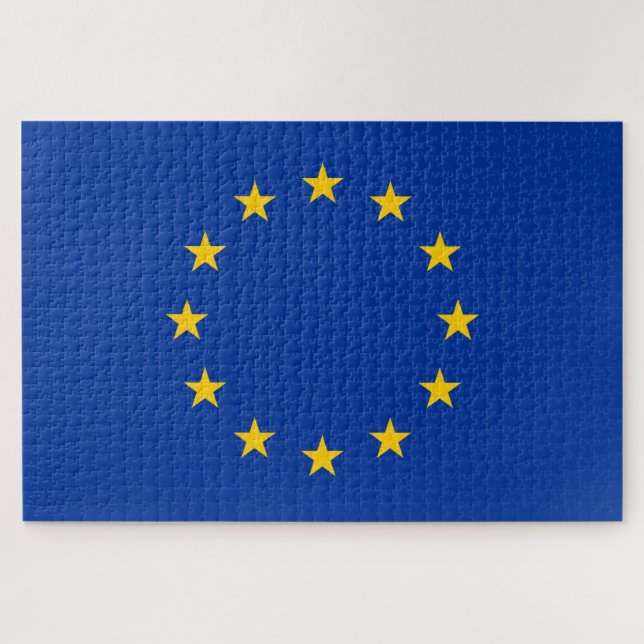 Flag of the European Union (EU) Jigsaw Puzzle (Horizontal)