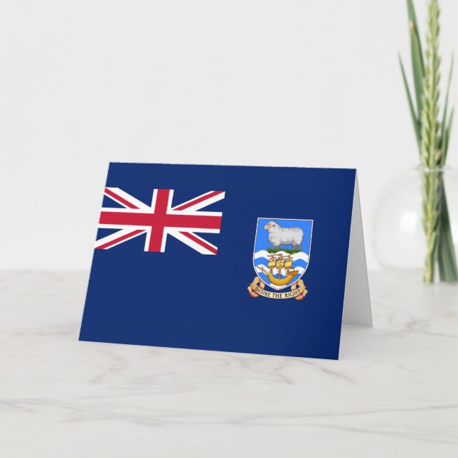 Flag of the Falkland Islands (British Territory) Card (Front)