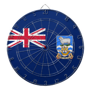 Flag of the Falkland Islands (British Territory) Dartboard