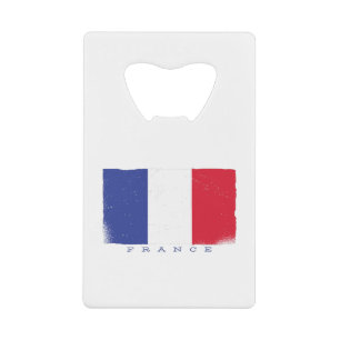 Flag of the French Republic Credit Card Bottle Opener