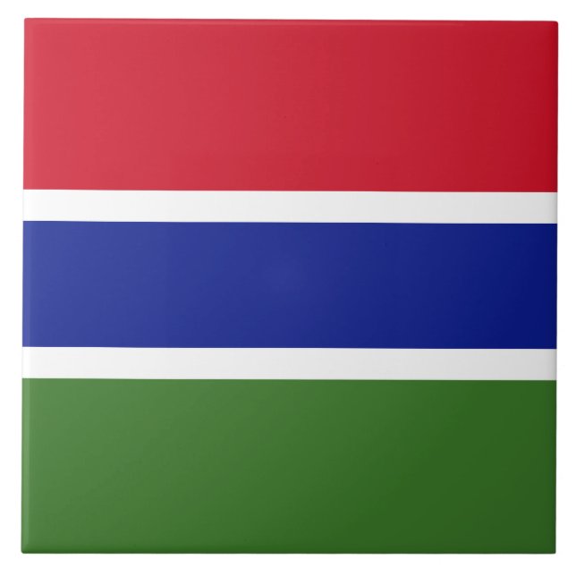 Flag of The Gambia Tile (Front)