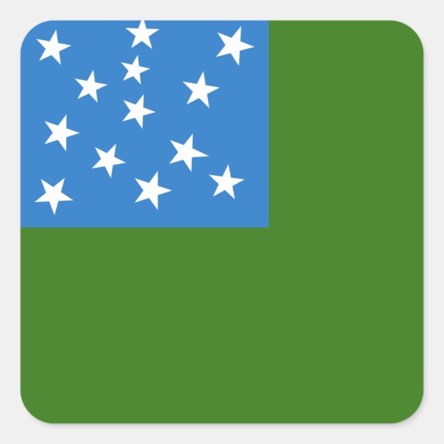 Flag of the Green Mountain Boys Square Sticker (Front)