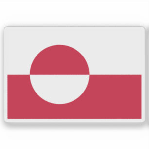 Flag of the Greenlandic Inuit or Greenlanders
