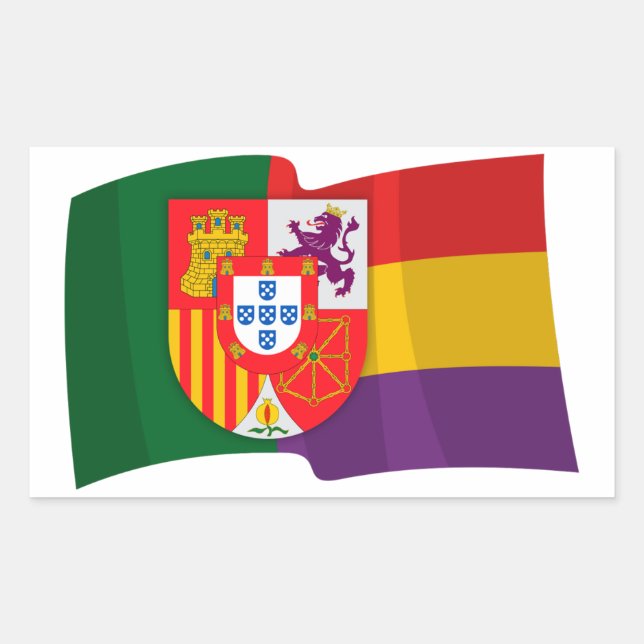 Flag of the Iberian Republic Sticker (Front)
