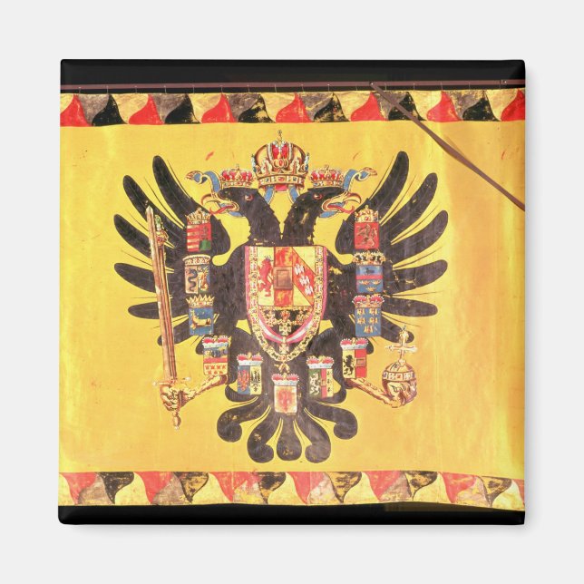 Flag of the Imperial Habsburg Dynasty, c.1700 Magnet (Front)