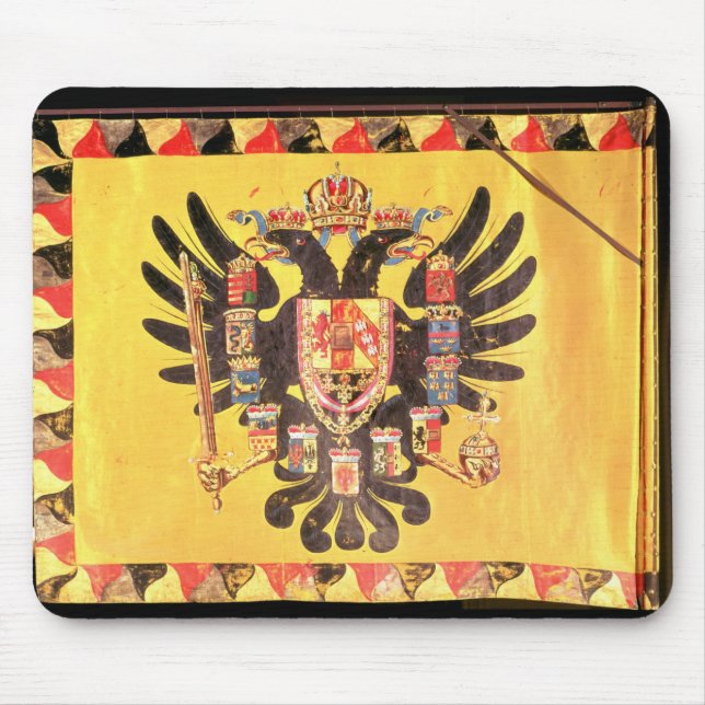 Flag of the Imperial Habsburg Dynasty, c.1700 Mouse Pad (Front)