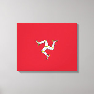 Flag of the Isle of Man Canvas Print