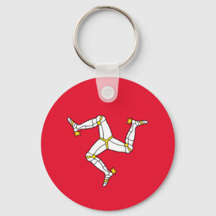 Flag of The Isle of Man Keychain