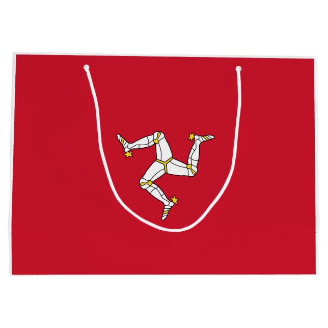 Flag of the Isle of Man Large Gift Bag (Back)