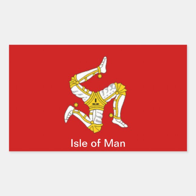 Flag of  the Isle of Man Sticker (Front)