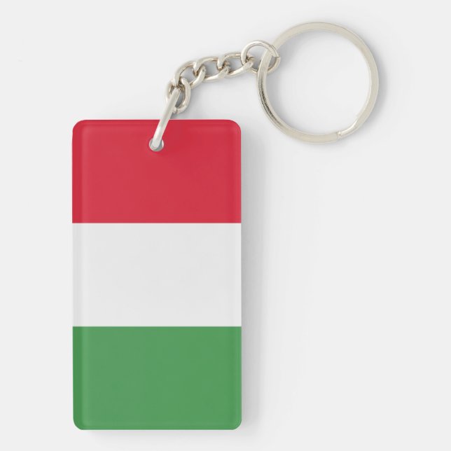 Flag of the Italy Keychain (Back)