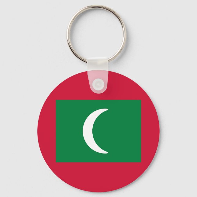 Flag of the Maldives Keychain (Front)
