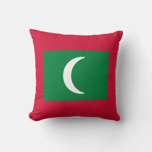 Flag of the Maldives Throw Pillow
