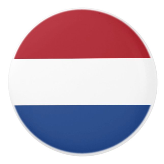 Flag of the Netherlands Ceramic Knob (Front)