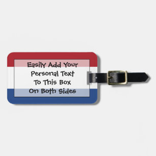Flag of the Netherlands Easy ID Personal Luggage Tag