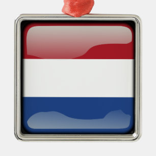Flag of the Netherlands Metal Ornament