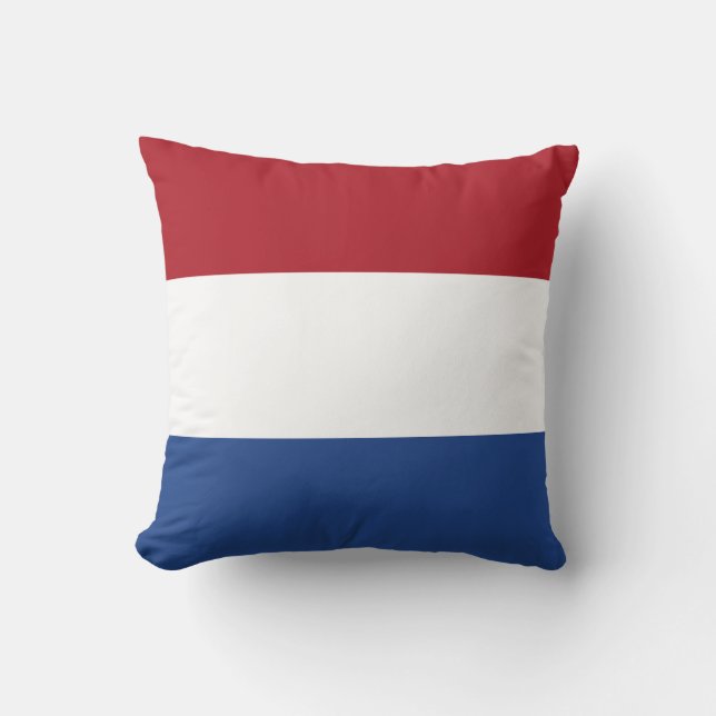 Flag of the Netherlands Throw Pillow (Front)