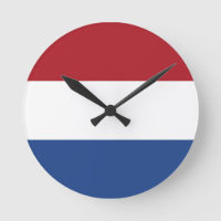 Flag of the Netherlands Wall Clock