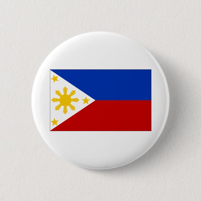 Flag of the Philippines 2 Inch Round Button (Front)