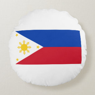 Flag of the Philippines Round Pillow