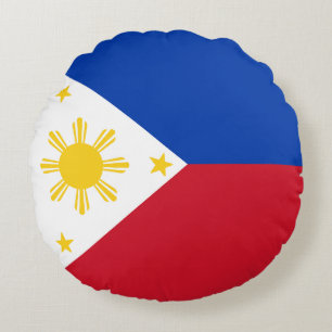 Flag of the Philippines Round Pillow