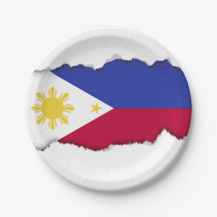 Flag of the Phillipines Paper Plate