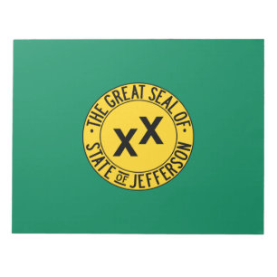 Flag of the Proposed U.S. State of Jefferson Notepad