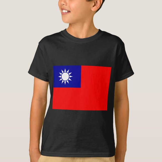 Flag of the Republic of China (Taiwan) - 中華民國國旗 T-Shirt (Front)