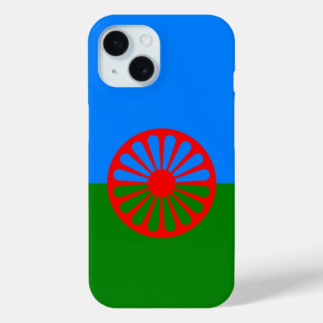 Flag of the Romani people Case-Mate iPhone Case (Back)